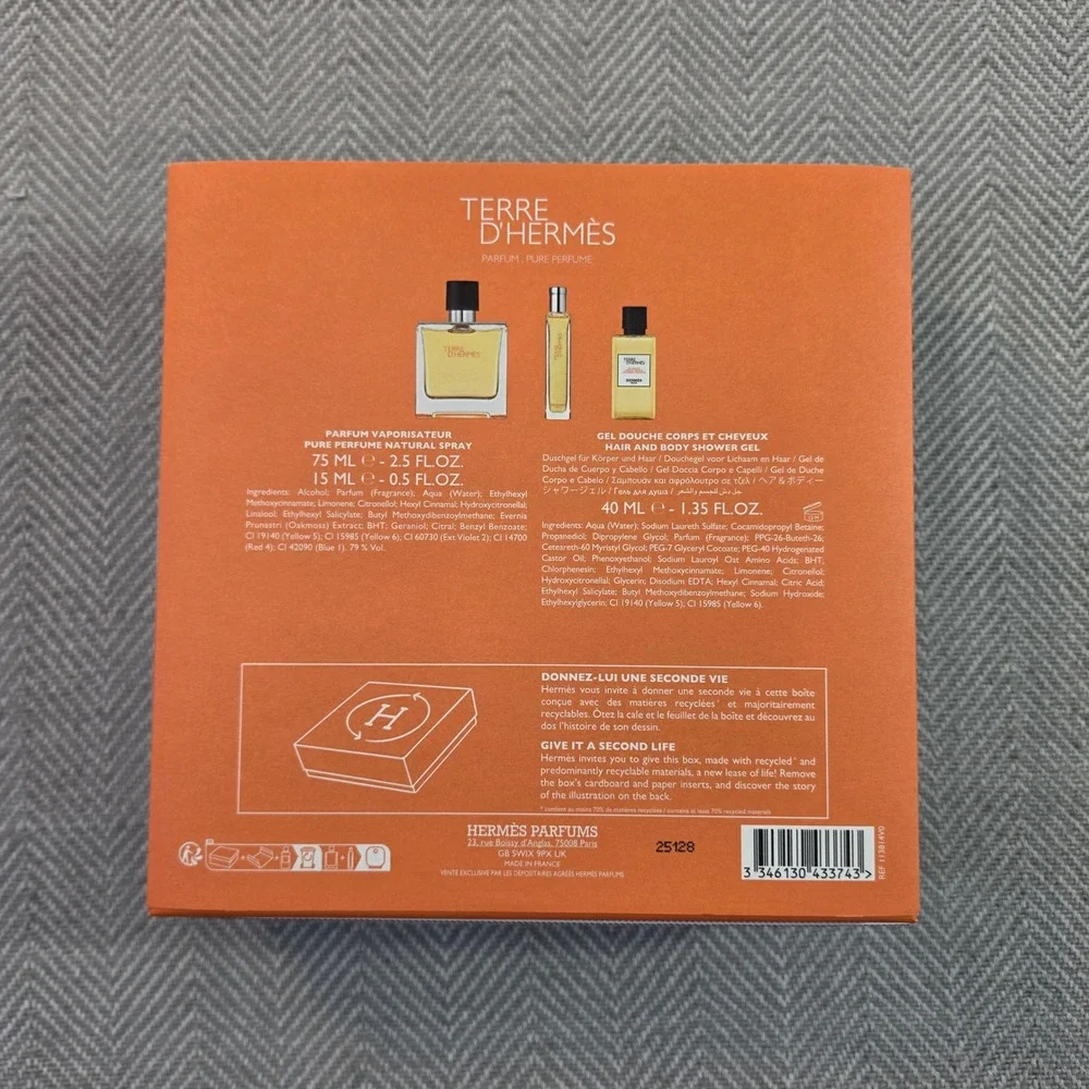 Hermes Terre d'Hermes Pure Perfume Gift Set Empty Box